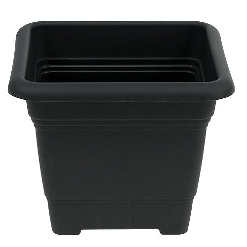 Floristik24 „Nora” edény 33cm x 33cm H26cm antracit 1 db