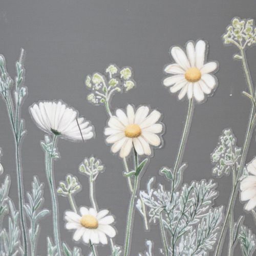 tételeket Virágcserép százszorszép motívummal stílusos belsőépítészethez, 11 cm, 4 darab