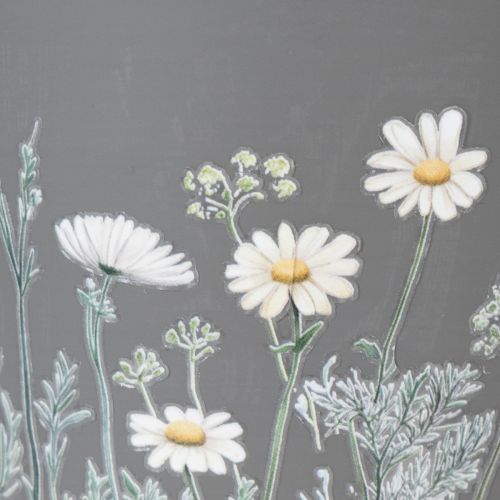 tételeket Virágcserép virágmintával modern otthoni és nyári erkélydekorációba, 13 cm, 4 darab