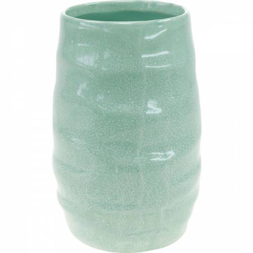 Floristik24 Hullámos kerámia váza, váza díszítés, kerámia edény H20cm
