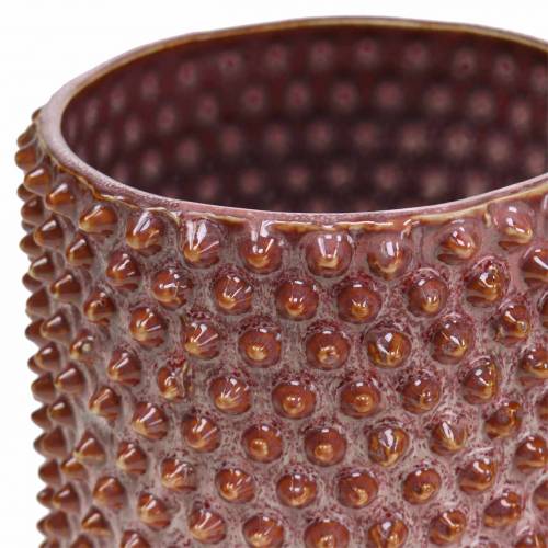 Floristik24 Virágcserép rózsaszín, fehér Ø11cm H10cm 2db