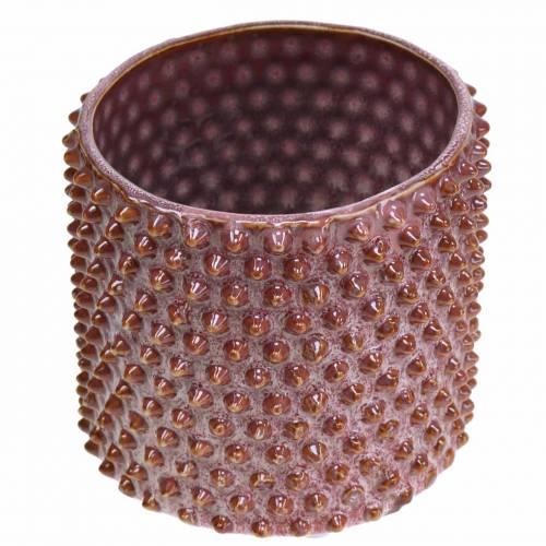 Floristik24 Virágcserép rózsaszín, fehér Ø11cm H10cm 2db