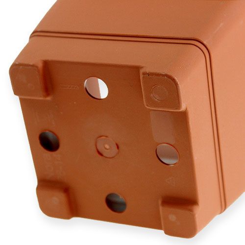 Floristik24 Virágcserép "Nora" 14cm x 14cm H11cm terrakotta, 1db