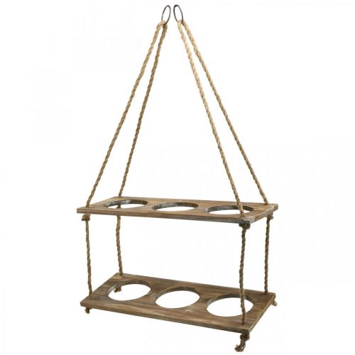 Floristik24 Virágcserép tartó függő rusztikus függőkosár 50,5×20×100cm