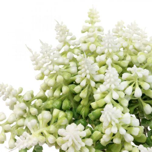 tételeket Szőlő jácint mesterséges jácint fehér 28cm 12db csokorban