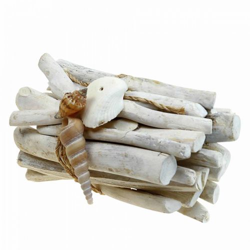 Floristik24 Driftwood Deco Driftwood Wood Bundle fehér L15cm