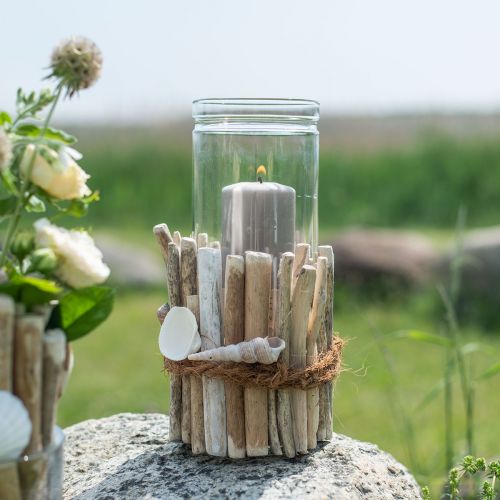 Floristik24 Driftwood Deco Driftwood Wood Bundle fehér L15cm