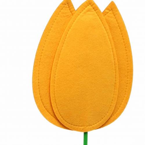 tételeket Nemez virág tulipán sárga nyári dekoráció H88cm