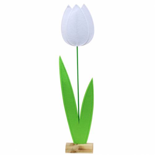 Floristik24 Nemez virágos tulipán fehér H88cm