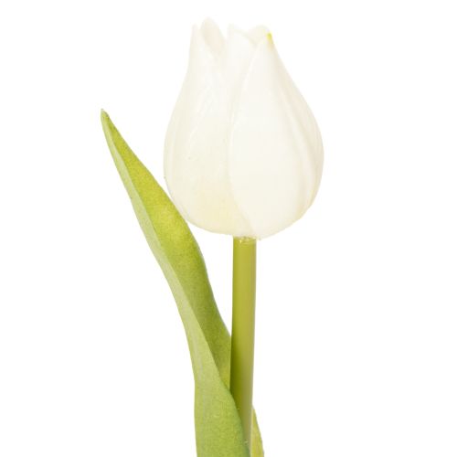 Floristik24 Műtulipán, realisztikus dekoráció, tartós selyemvirág otthonra, 21cm, 6 darab