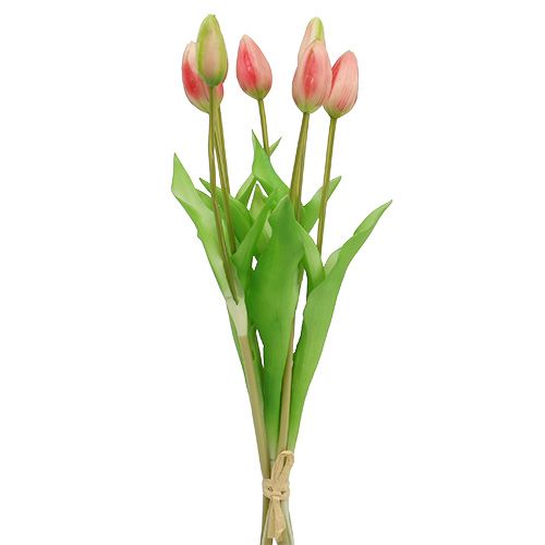 Floristik24 Tulipán gallér rózsaszín igazi érintés
