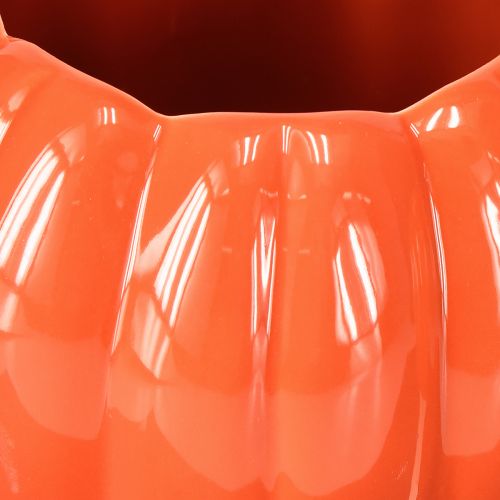 Floristik24 Kerámia virágtartó tök narancssárga vegyes Ø14cm M10cm 2 db