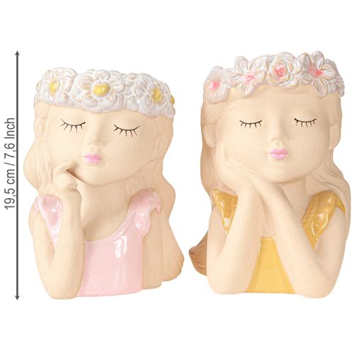 tételeket Ültető Kerámia Dreaming Girl Vegyes H19,5cm 2db