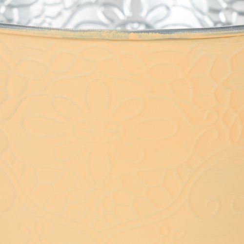 tételeket Fém virágtartó, pasztell narancssárga, Ø16cm M14cm