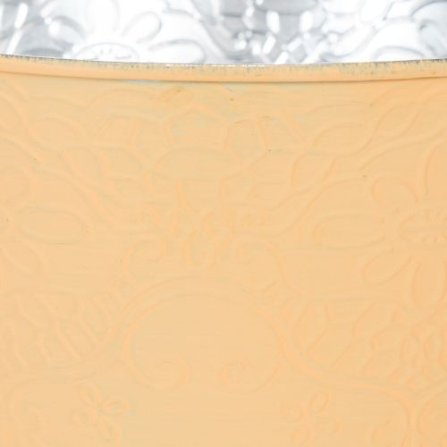 tételeket Fém virágtartó, pasztell narancssárga, Ø20cm M16cm