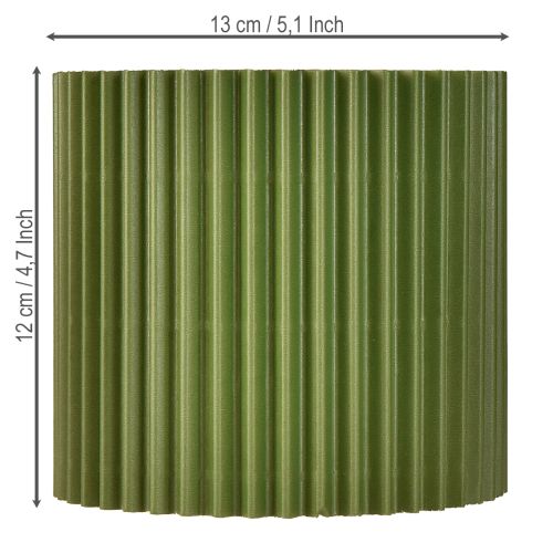 tételeket Papír virágcserép sötétzöld Ø13cm M12cm 4 db