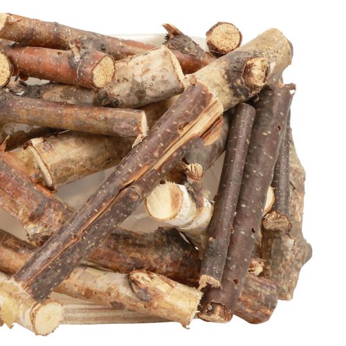 Floristik24 Ültető fa virágcserép fa dekoráció natúr H10,5cm Ø10cm