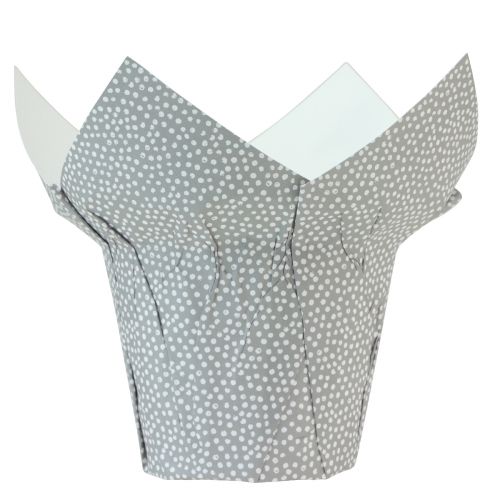 Floristik24 Ültetőpapír Pöttyös ajándékcsomagolás Virágok Ø7cm H14cm 12 db