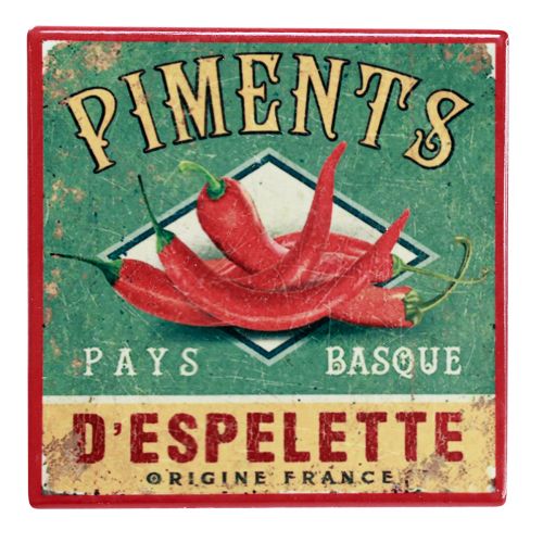 tételeket Poháralátétek kerámia gyümölcs zöldségekhez 10×10cm 4db