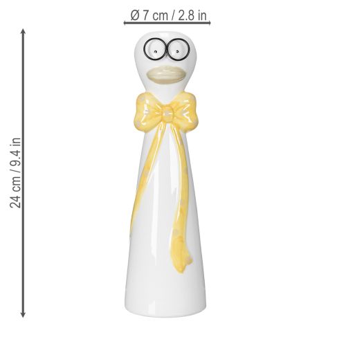 tételeket Kacsa váza aranyos mintával, vidám asztaldísznek, 24 cm, 2 darab