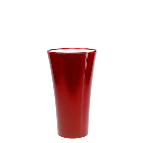 Váza „Fizzy” Ø13,5cm H20cm piros, 1db