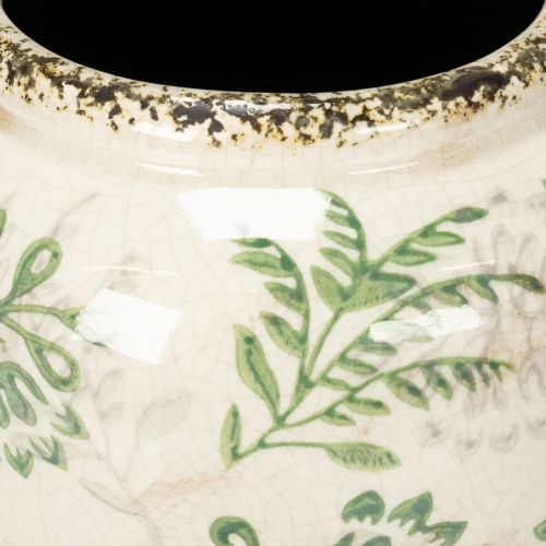 tételeket Váza finom növényi mintával otthoni dekorációhoz 19cm