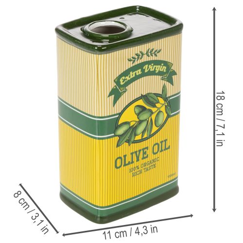 tételeket Kerámia olívaolaj váza - Tökéletes asztaldísz szárított virágoknak, 18cm