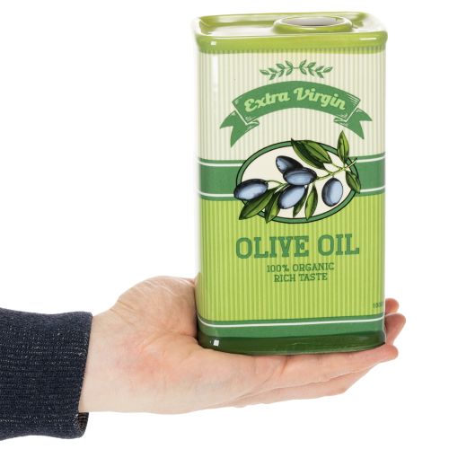 tételeket Olívaolaj váza, kerámia, ideális konyhai dekorációnak és mediterrán asztalnak, 18 cm