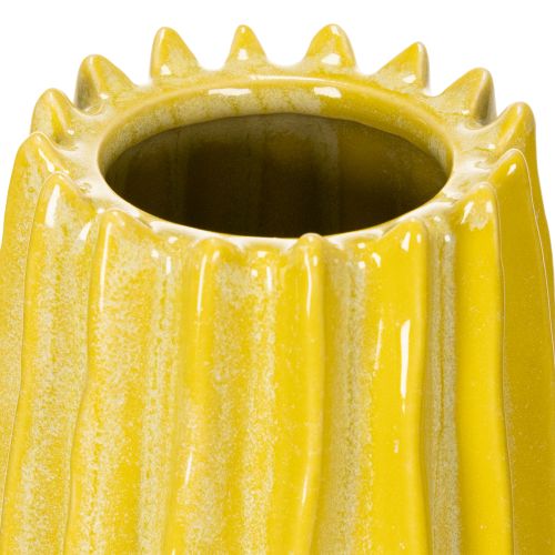 tételeket Váza barázdált mintával, stílusos nappali dekorációhoz, 33 cm