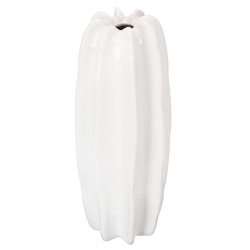 Bordázott váza, modern kerámia váza szárított virágokhoz, 40cm