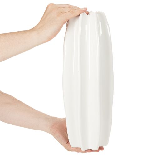 Bordázott váza, modern kerámia váza szárított virágokhoz, 40cm | Floristik24.hu