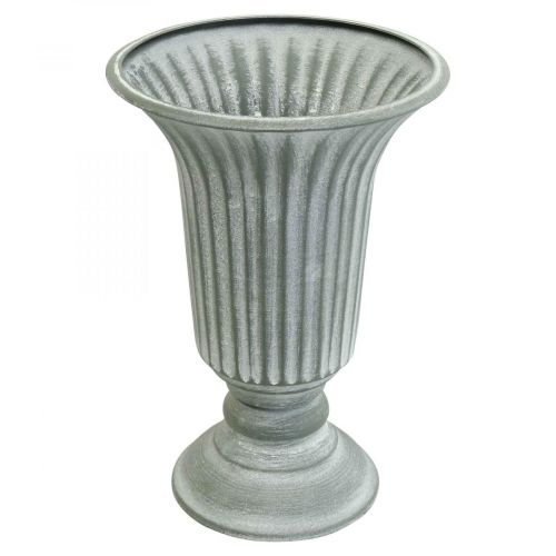Dekoratív váza vintage csésze váza serleg váza szürke H21,5cm Ø15cm