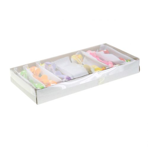 Floristik24 Madarak dróttal színes 8cm 12db