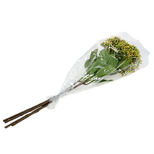 Floristik24 Viburnum bogyó ág 54cm sárga 4db