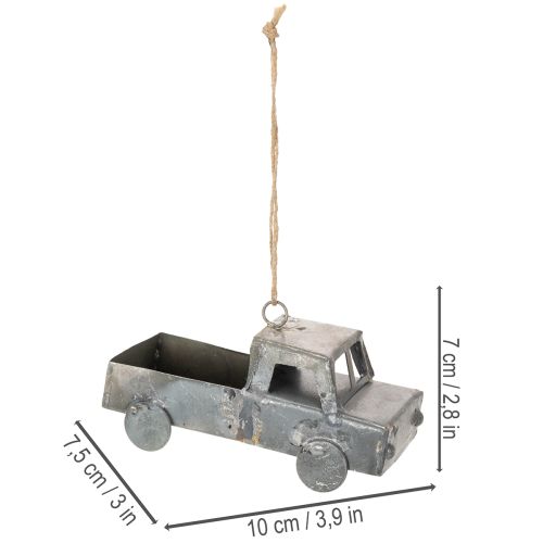 tételeket Vintage Dekoratív Fém Autók Akasztásra, Vegyes Méretekben, 9-10 cm, 4 Darab