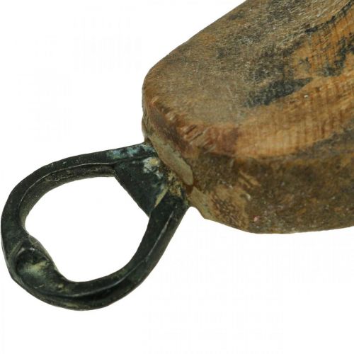 Floristik24 Vintage dekoráció, cipő sörnyitóval, cipő utolsó díszítése L15-23cm