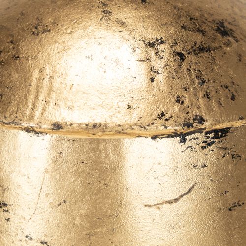 Floristik24 Vintage arany csengő fekete bársony szalaggal, M15cm