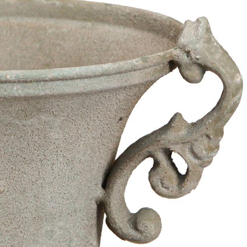 tételeket Vintage antik trófea szürke fém shabby chic dekoráció, magasság 22,5 cm