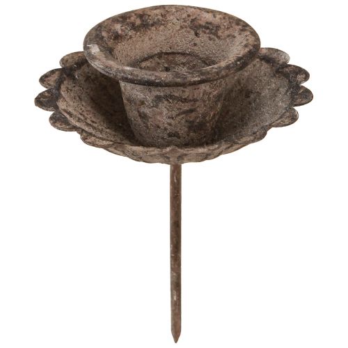 Floristik24 Vintage hegyes gyertyatartó behelyezhető Ø8,5cm H11,5cm 4db