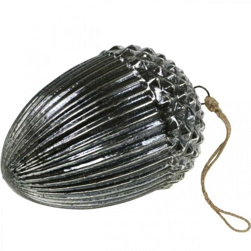 tételeket Vintage karácsonyfadísz makk üveg karácsonyi medál H20cm Ø14cm