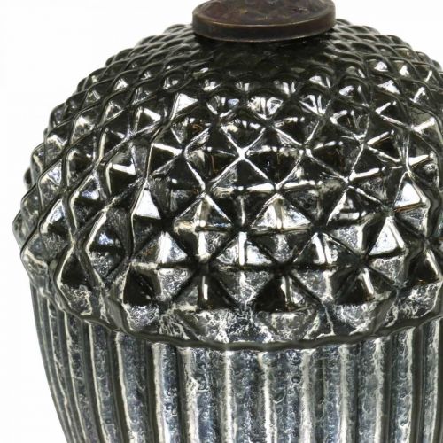 tételeket Vintage karácsonyfadísz makk üveg karácsonyi medál H20cm Ø14cm