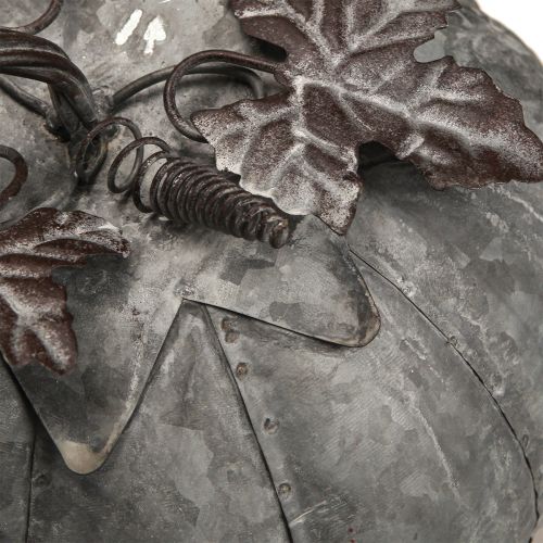 Floristik24 Vintage cink dekoratív sütőtök őszi dekoráció fémből Ø21cm H20cm