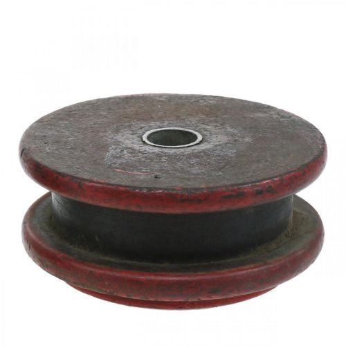 Floristik24 Deco fordított görgő, gyertyatartó, asztaldísz, ipari formatervezés, vintage megjelenés Ø12cm