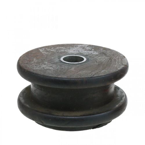 Floristik24 Gyertyatartó, ipari formatervezés, dísztárcsa, asztaldísz, vintage megjelenés Ø10-10,5cm