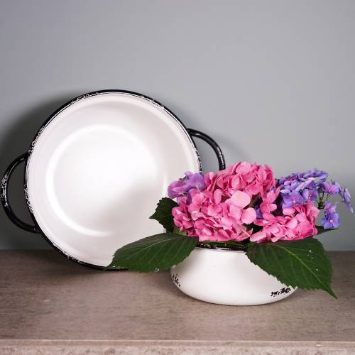 Floristik24 Vintage fémtálak Ø19,5cm - Ø25cm 2db