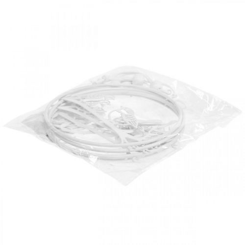 Floristik24 Bird deco ablakdísz rugós, fém fehér Ø12cm 4db