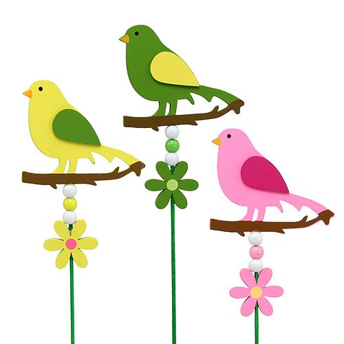 Madár színű szamár. rúdon 12cm L30cm 15db