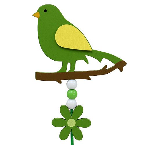 Floristik24 Madár színű szamár. rúdon 12cm L30cm 15db