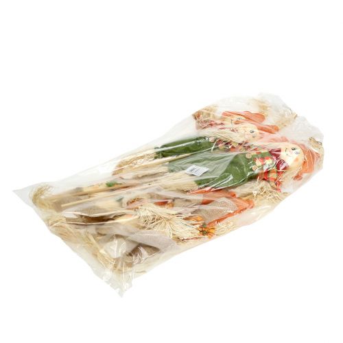 Floristik24 Dekoratív madárijesztők pálcán 38cm 8db