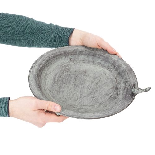 tételeket Dekoratív madáritató finom levélmintával vintage stílusban, 74 cm